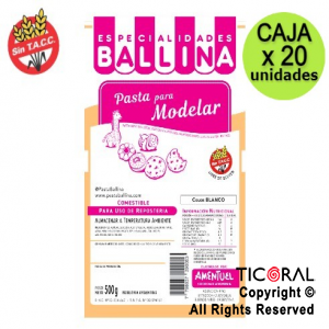 PASTA BALLINA P/MODELAR 500GRS 20 x 1